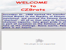 Tablet Screenshot of czbrats.com